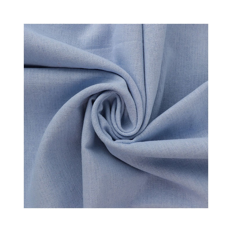 Оптовая продажа, в наличии, бесплатный образец, однотонная окрашенная ткань из полиэстера, ткань с цифровой печатью для одежды, льняные салфетки