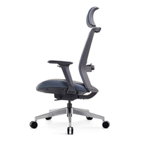 Chaise à dossier haut en cuir Chaise de bureau à siège coulissant Chaise de soutien lombaire réglable