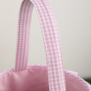 Wholesale Square Child Outdoor <strong>Easter</strong> Decor Bucket Monogram <strong>Egg</strong> <strong>Hunt</strong> Tote Seersucker Ruffle <strong>Easter</strong> <strong>Baskets</strong> - Product Image 6