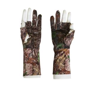 Кастомизируемые полупальцевые камуфляжные перчатки из полиэстера для охоты, туризма и активного отдыха от Demarui - Product Image 2