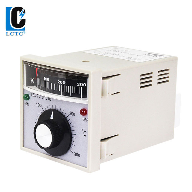 LCTC High Precision Intelligent Temperature Controller Pointer Display TEL72-8001B K Input Relay Output 72*72 for Baking Oven