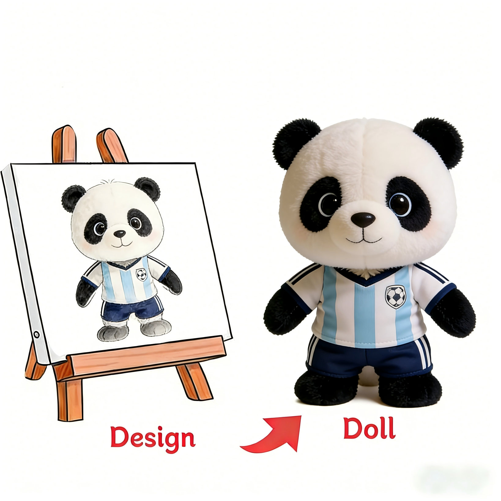 Customized football player plush toys