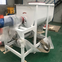 Mélangeur horizontal industriel pour animaux de 150 kg/lot / Mélangeur d'aliments secs pour volailles et bovins