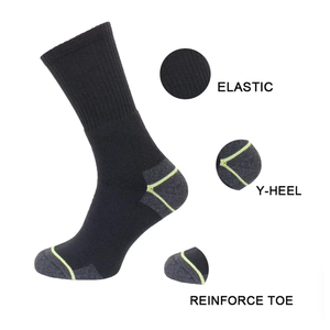 Heavy Duty Cotton Work Crew <strong>Socks</strong> Thick Men's Cushioned Work <strong>Boot</strong> <strong>Socks</strong> for Workout - Product Image 3