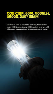 UG4 <span class=keywords><strong>Ampoules</strong></span> <span class=keywords><strong>de</strong></span> phares à LED 6500K, 400% plus brillantes blanc froid Super Bright 9003 Halogène Remplacement principal et faisceau <span class=keywords><strong>de</strong></span> <span class=keywords><strong>croisement</strong></span>, avec ventilateur - Product Image 6