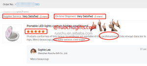 Boîte de lumières LED portables, logo personnalisé, petit miroir rond pliant pour maquillage de nuit de fille - Product Image 6