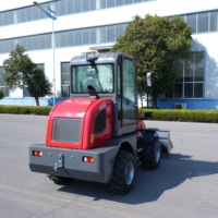 Chargeur frontal compact agricole ZL08 diesel mini 1 tonne avec attache rapide, garantie 1 an, composants principaux : pompe et boîte de vitesses