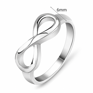 Anello Creativo a Forma di Otto, Anello Minimalista alla Moda - Product Image 5