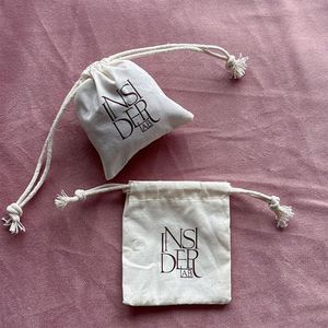 Wholesale Promotional Small Cotton Jewelry Packaging <b>Bag</b> Custom Eco-friendly Cotton <b>Dust</b> Pouch with Logo Printing - Product Image 2