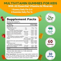Immuniteitondersteuning voor kinderen, bot- en spiergroei, dagelijkse supplement voor kinderen, voedingsmiddelenkwaliteit, alle seizoenen, private label