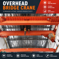 Pont roulant à double poutre de 20 tonnes, norme européenne, avec chariot à treuil électrique à réponse rapide pour usine