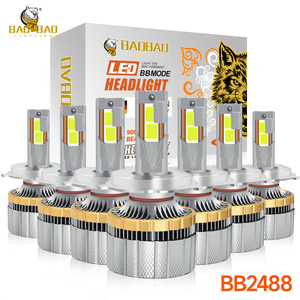 BAOBAO BB2488 Lampadine LED ad Alta Potenza 200w 400w H1 H4 H7 H8 H11 9005 9006, Luci Super Luminose per Fari Auto, Luci LED Auto - Product Image 1