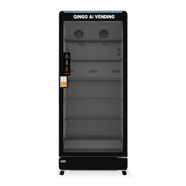 Qingo High Quality 7-inch Touchscreen Stainless Steel 580L ADA Compliant Hotel School Vending Machine SDK Export UVend Light