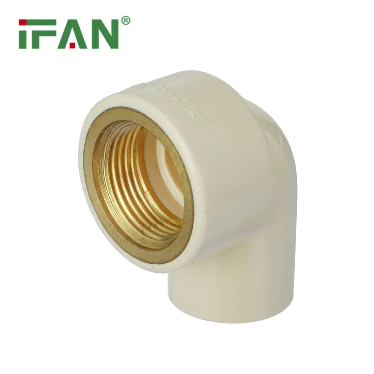 IFAN dapat disesuaikan 100% CPVC tekanan pipa fitting Beige 1/2 ''-2'' alat kelengkapan CPVC