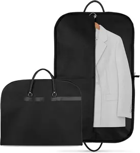 Оптовая Продажа Черный Оксфордский костюм для хранения одежды сумки с ручкой
