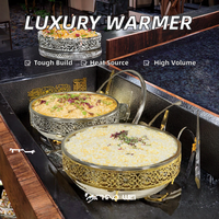 Luxuriöses Gastronomie-Equipment: Isoliertes Chafing Dish Set für Warmhaltebuffets und Speisenpräsentation