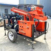 Foreuse hydraulique diesel CE 42KW, profondeur 250m-300m, machine de forage portable pour puits d'eau avec trépan PDC