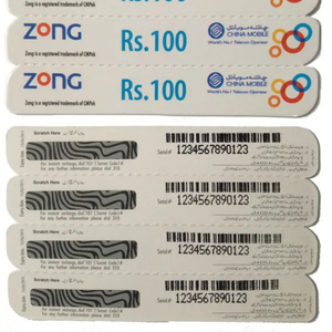 In ấn thiết kế của khách hàng PVC trả trước xổ số thẻ cào - Product Image 1