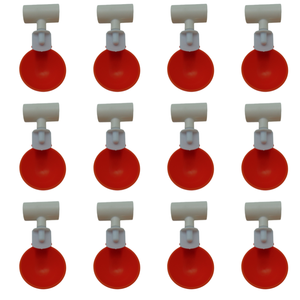 Set di 12 Abbeveratoi Automatici SHANGQINGTAI per Pollame, 0,1L, Connettore a T in PVC per Abbeveratoi di Animali da Fattoria, Polli e Quaglie - Product Image 1