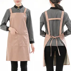 Waterproof Oil Proof painting barber store nail milk tea store kitchen women men Artificial Leather work clothes apron