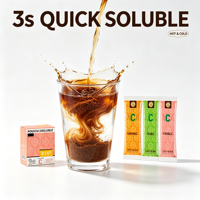 Upgrade uw dagelijkse zwarte koffie, Fruit C Americano suikervrij premium vitamine C vetvrije formule natuurlijke citrus aroma warm koud