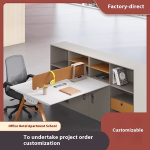 Hiện đại đơn giản melamine Modular văn phòng máy trạm cho nhà văn phòng hoặc phòng ngủ sử dụng máy trạm Máy tính văn phòng thẻ bàn - Product Image 2