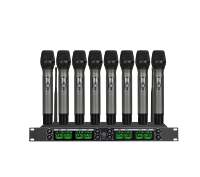 Nouveau système de microphone sans fil UHF professionnel 8 canaux OEM pour conférences, chant, karaoké, événements, discours