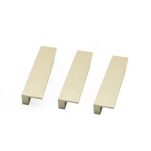Il Cabinet rettangolare in alluminio nero opaco da 4.7 pollici tira la maniglia e la manopola del cassetto decorativo di lusso in stile L per la camera da letto della cucina - Product Image 4