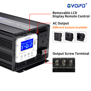 Onduleur/chargeur de puissance sinusoïdale pure 1000 W <span class=keywords><strong>12</strong></span>/24/48 Volt DC à AC Commutation automatique de transfert avec onduleur de 1000 Watt pour usage domestique - Product Image 2