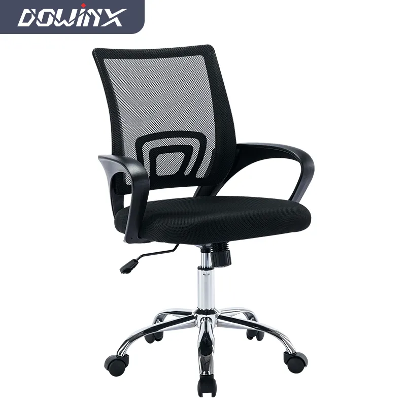 كرسي كمبيوتر شبكي أسود بسيط رخيص بجودة عالية من الشركة المصنعة مباشرة كرسي مكتب مع إمكانية تعديل الارتفاع