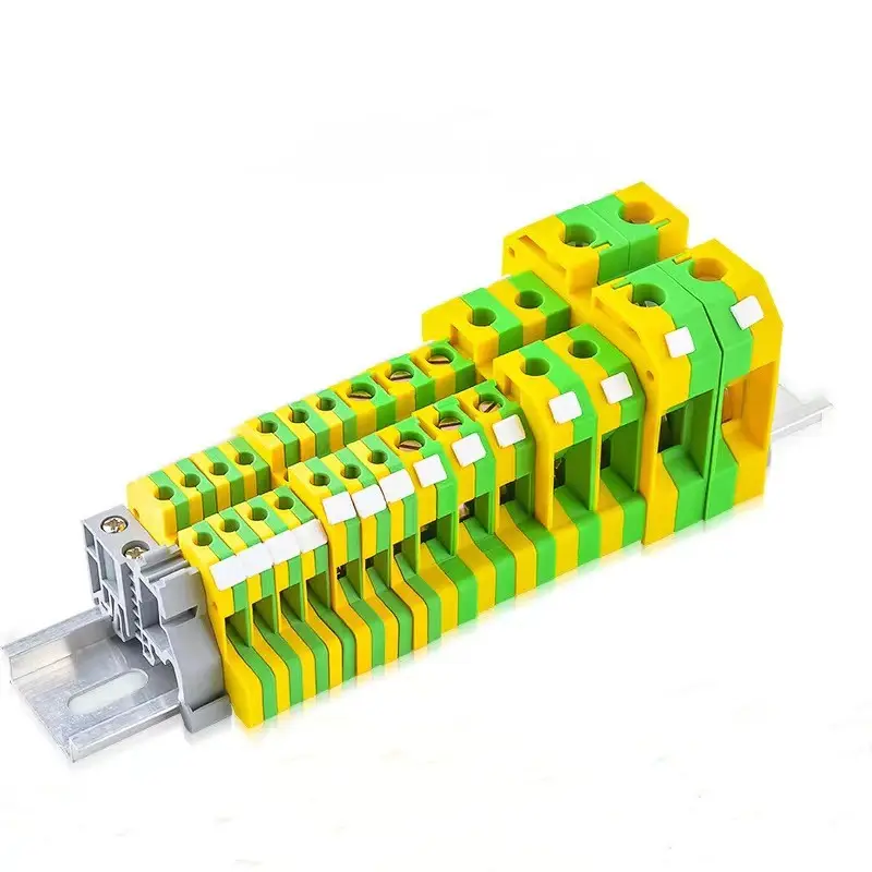 Клеммный блок USLKG35N желто-зеленый din-рейка клеммный блок uk-2.5b винтовой клеммный блок Проводные соединители