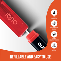 Briquets jetables au butane rechargeables au design classique, faciles à utiliser