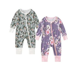 <span class=keywords><strong>Pyjama</strong></span> <span class=keywords><strong>bébé</strong></span> unisexe MULUNA en bambou, combinaison décontractée d'automne avec fermeture éclair bidirectionnelle, grenouillère douce <span class=keywords><strong>sans</strong></span> pieds - Product Image 4