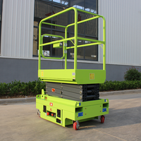 Liftmobile Hydraulische Scherenhebebühne Kleine Elektrische Hubarbeitsbühne 4m Arbeitshöhe 100kg Tragfähigkeit Erhöhte Arbeitsplattform