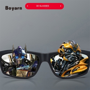 Gafas de Video 3D Polarizadas para PC, para Juegos y Películas de Realidad Virtual, Gafas de Sol de Moda Unisex, Montura Negra HK-Boyarn - Product Image 4