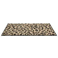 Tapis en vedette imprimé léopard tapis d'appoint anti-dérapant vente directe d'usine