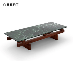 Wbert โต๊ะกาแฟทำจากแก้วแบบอิตาลีสไตล์มินิมอลโต๊ะน้ำชาทำจากไม้เนื้อแข็งสำหรับบ้านห้องนั่งเล่นเฟอร์นิเจอร์โต๊ะน้ำชา - Product Image 2