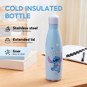 Miniso Disney Stitch Loạt Nước Chai Phích 500Ml Công Suất Lớn Món Quà Sinh Nhật Phích Bán Buôn Tùy Chỉnh Cốc Nước - Product Image 2