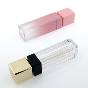 8ml Square Transparent Lipstick Container Air Tube Empty Plastic Gradual Pink-Factory Wholesale - Product Image 3