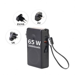 Custom 65w 20000mah Power Bank Portable <b>Universal</b> <b>Plug</b> Fast Charging Wireless Powerbank for Laptop - Product Image 2