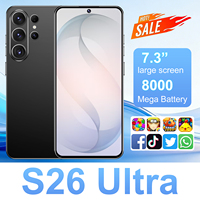 Smartphone S26 Ultra Konfigurasi Tinggi S26 Ultra 16+1TB Global 5G Dual SIM Ponsel Seluler Murah Asli