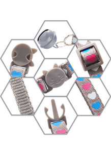 Venta al por mayor <span class=keywords><strong>Collar</strong></span> de gato colorido con patrón de amor - Product Image 6