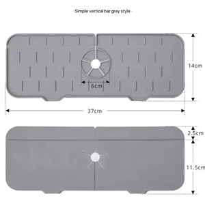 100% Food-Grade Silicone Kitchen Sink <b>Splash</b> Guard Faucet Water Catcher and Drain <b>Mat</b> for Kitchen Table Use - Product Image 2