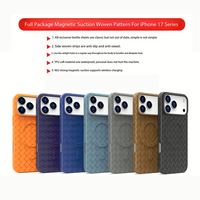 Nueva funda a prueba de golpes con diseño deportivo tejido magnético de silicona TPU transpirable para 17/16/15 Pro Max/14/13/12/11 Plus/Mini