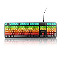Clavier d'ordinateur filaire avec rétroéclairage RVB, couleur dégradée, logo personnalisé, nouvel outillage d'usine