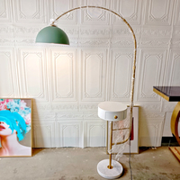 Lampadaire de luxe en marbre simple, lampe verticale de pêche pour chambre d'hôtel, tiroir de chevet, casier de table basse