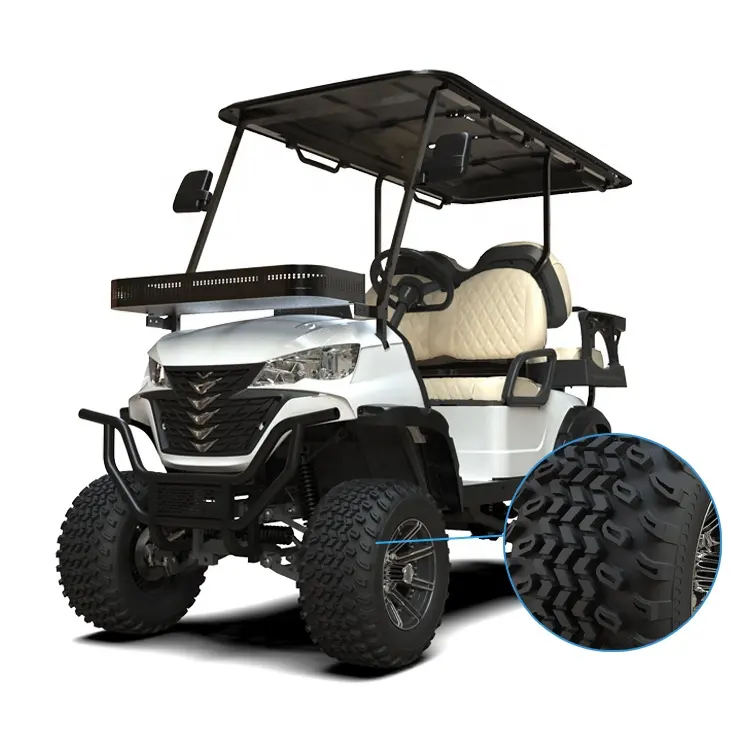 Street Legal Luxury Off Road 4 Seater Hunting Golf Buggy Cart 72 Volt 5KW 72V Custom Electric Lifted Golf Car