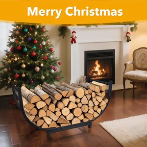 Soporte de almacenamiento de madera personalizado al por mayor estante de leña fácil interior de <span class=keywords><strong>metal</strong></span> para exteriores a la venta - Product Image 5