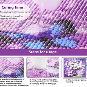 Colle diamantée pour loisirs créatifs, scellant pour peinture diamantée 5D, pour enfants et adultes, artisanat artistique, tenue forte et permanente, effet brillant pour puzzles. - Product Image 6