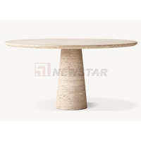 Tables de salle à manger modernes en pierre naturelle Offre Spéciale travertin bureau de cuisine personnalisé table de salle à manger en marbre de luxe pour la maison